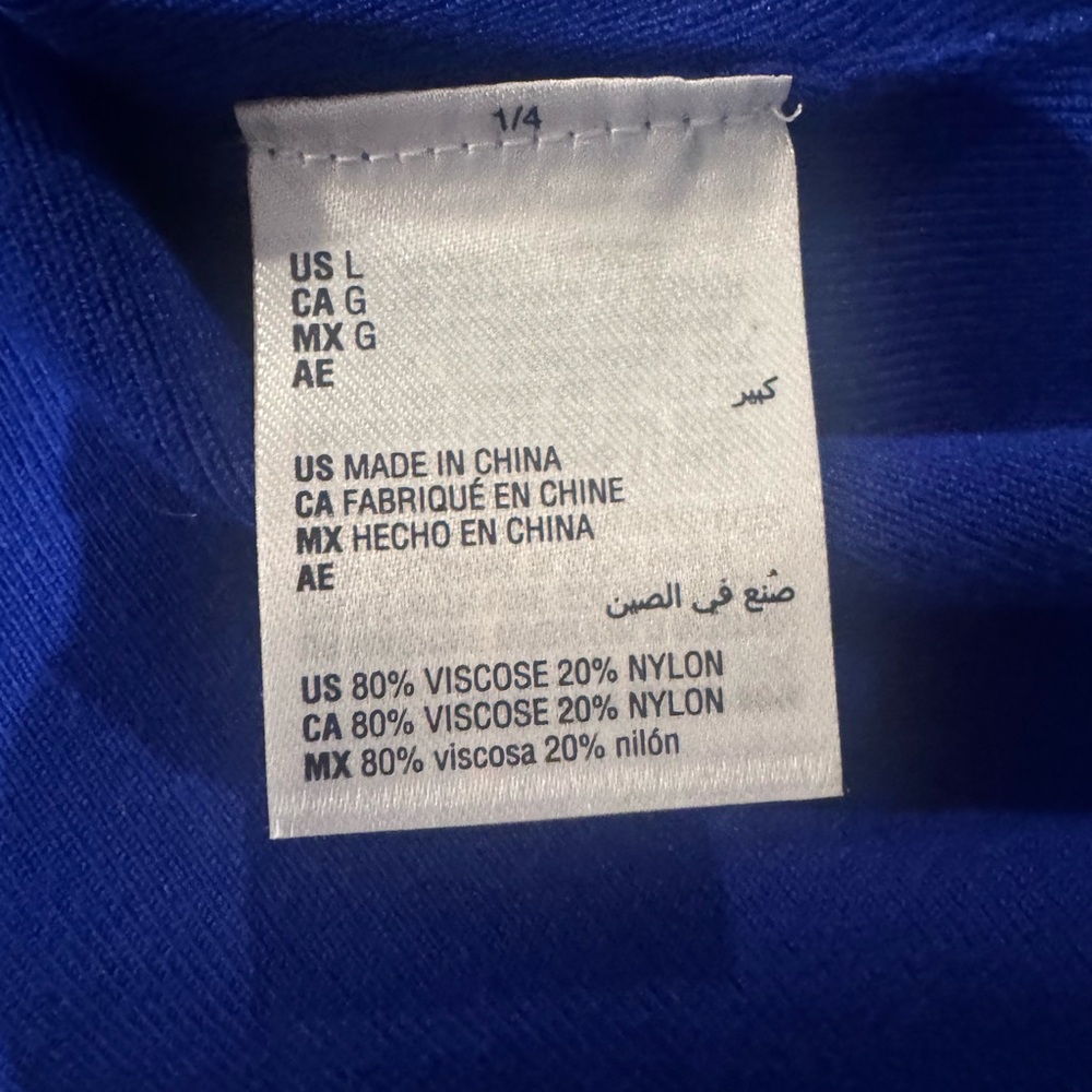 INC International Concepts NWT Cobalt Blue Knit Top size Large - Picture 7 of 7